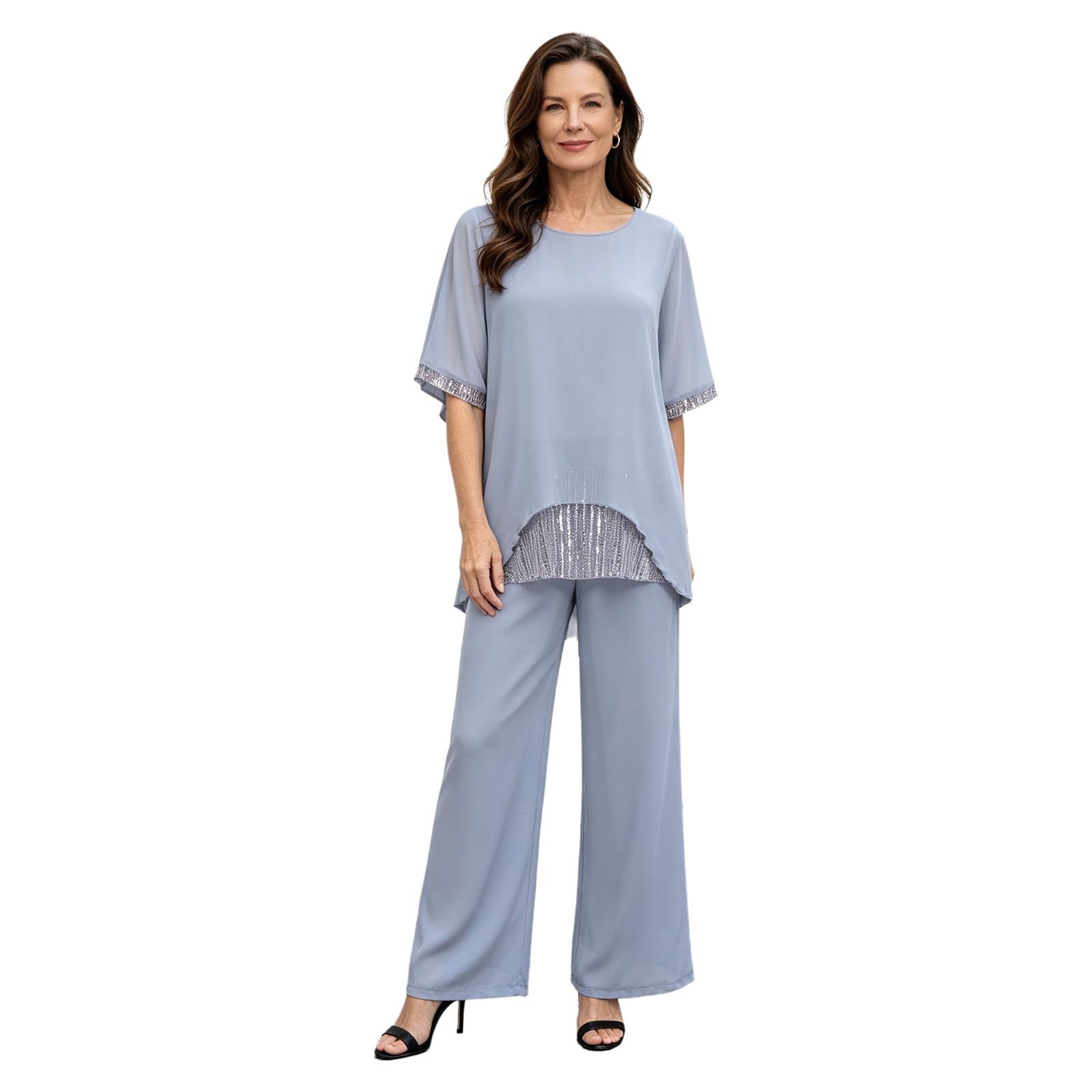 Tenue pour invité mariage confortable ensemble blouse et pantalon