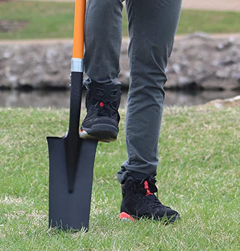 Ashman Drain Spade Shovel (Pack Of 6) - 48-Inch Long D Handle Spade - Heavy Duty Handle With Thick Metal Blade - Premium Quality Orange Multi Purpose Shovel. #TOP3