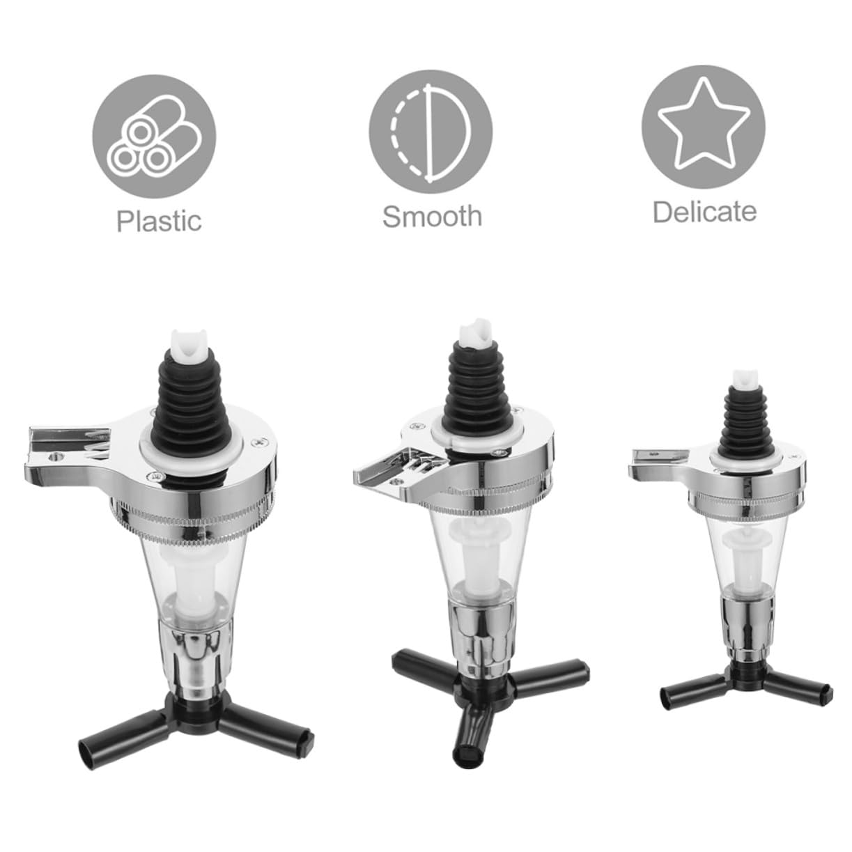 Gatuida 3 Piezas Dispensador de Agua Pared con Bomba Dosificadora para Bebidas Frías Soporte para Botellas de Bar para Fiestas y Uso Doméstico