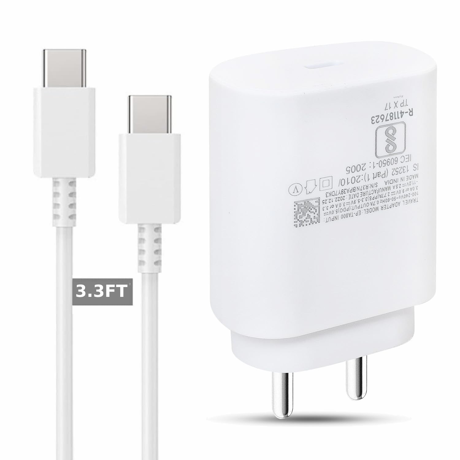 Original 25w Samsung Galaxy f23 m33 m34 Charger f34 m14 a14 f14 Charger s21 fe s23 s22 Ultra Charger Adapter Cable (B0CR81PTK3) Amazon Price History, Amazon Price Tracker