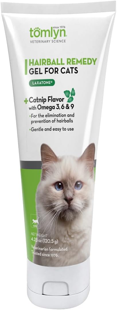 Laxatone Catnip-Flavored Hairball Remedy Gel for Cats, 4.25oz