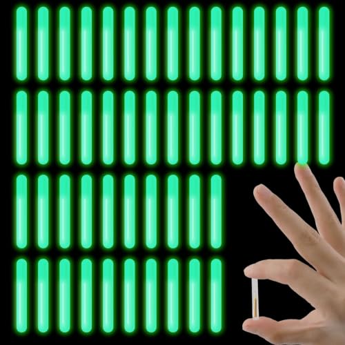 KuicineScroft 4mm Fishing Glow Sticks, 60 Pack