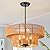 DSLITING Rattan Pendant Light Boho Wicker Chandelier Kitchen Island Lighting 2-Tier Drum Basket Hanging Light Woven Shade Dinning Room Light Fixture Living Room Bedroom Entrance Farmhouse Chandeliers