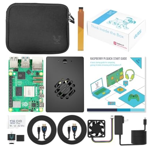 Vilros Raspberry Pi 5 Kit di avviamento di raffreddamento passivo e attivo (4 GB di RAM)