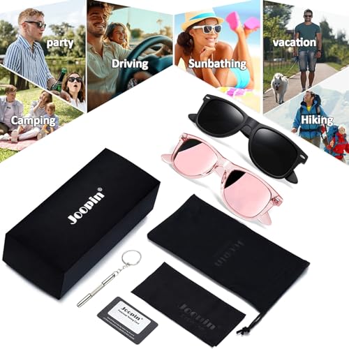 Image of Joopin Square Sunglasses Polarized UV400 Designer Sun Glasses Men Women