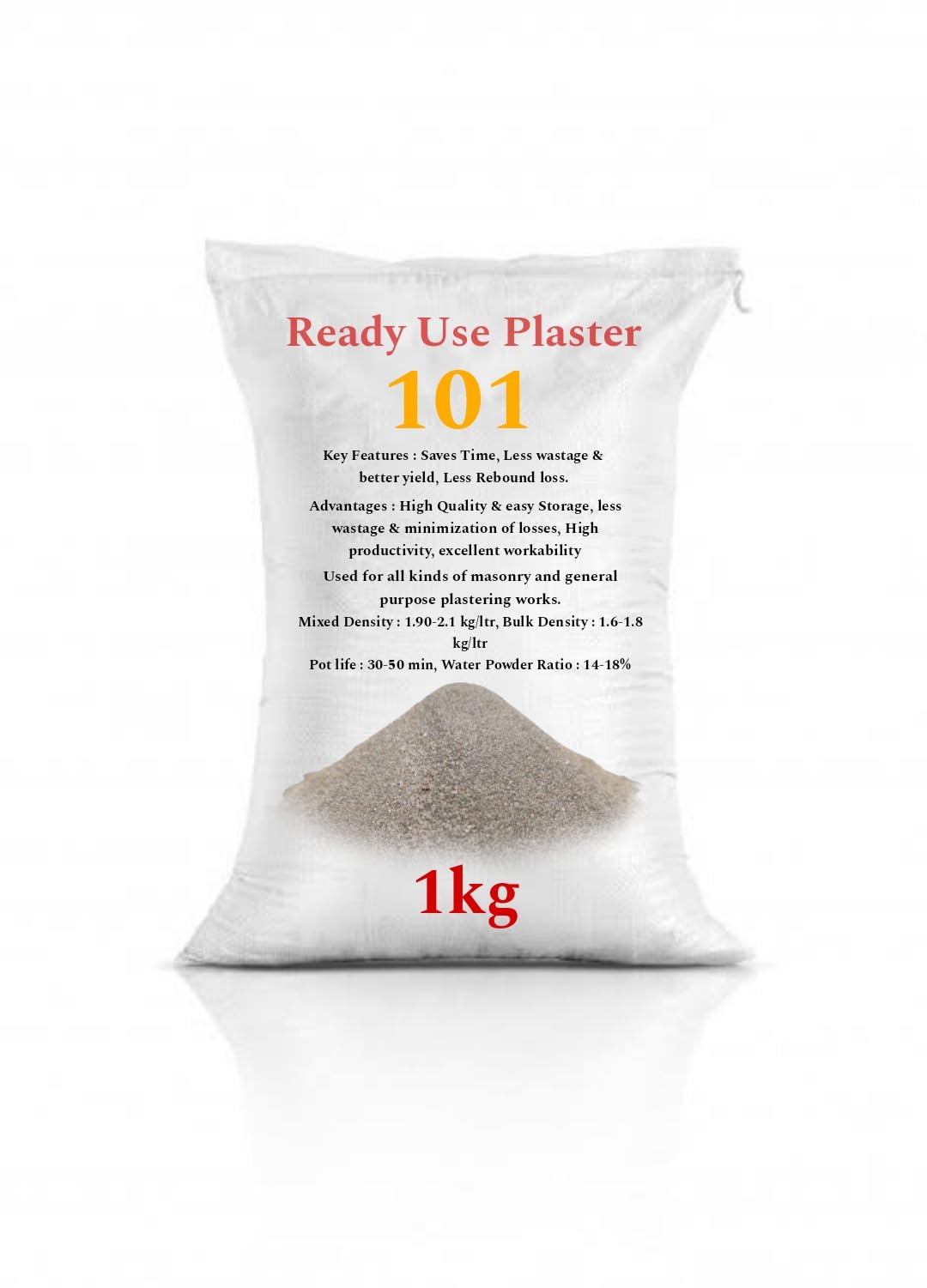 SP.byit - Ready Use Plaster 101, (1.0kg) Ready Mix Cement, Mixture of Fine Sand, Cement, Special Performance Powder Additives Loose Packing (B0D49Y4V3M) Amazon Price History, Amazon Price Tracker