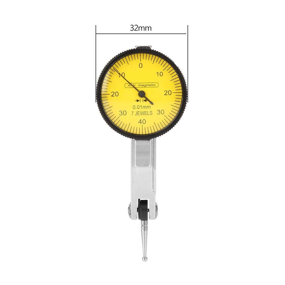 Broco Comparatore Centesimale Digitale,indicatore di leva impermeabile,base magnetica comparatore,leva della prova della manopola Gauge