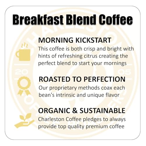 Charleston Coffee Roasters Breakfast Blend – Organic Ground Coffee