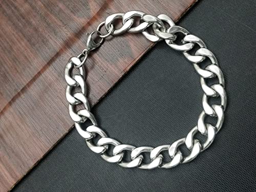 Image of Cuban Chain Link Gold Plated Alloy Bracelet for men
