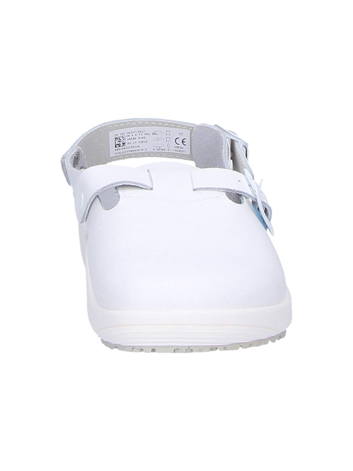 Abeba - Zuecos de Cuero para Hombre Blanco Blanco Blanco Blanco