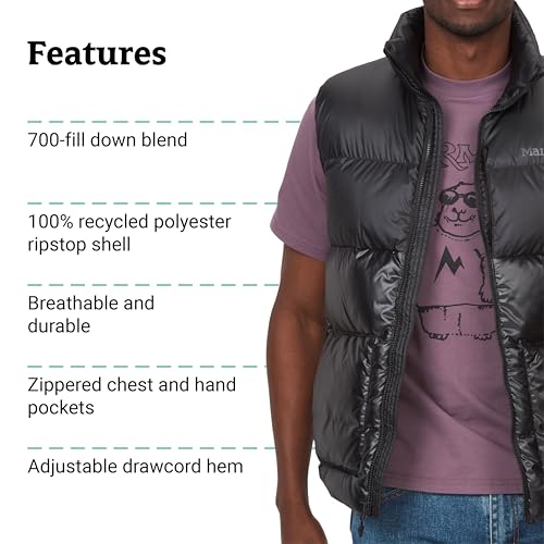 Image of MARMOT Men's Guides Down Vest - 700-Fill Insulated, Water-Resistant, Lightweight Puffer