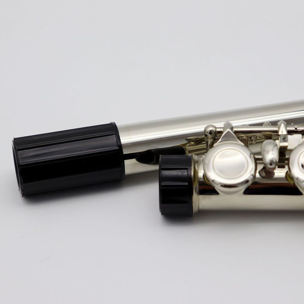 HANABASS 5 Set Flute Interface Protective Covers Durable Flute Protection Sleeves for Musical Instruments Easy to Install Black Color Prevents Scratches and Damage