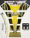 YANA SHIKI USA GTPC04Y Yellow/Black Tank Pad (Honda CBR 600Rr)