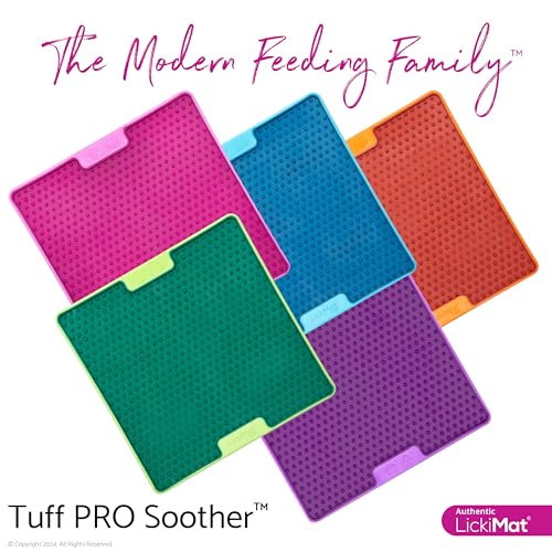 LickiMat PRO Tuff Schnuller für Hunde, robuste Leckmatte für Hunde, beruhigend, Alternative zu Puzzle-Spielzeug und Slow Feeder-Schüsseln, perfekt für Erdnussbutter, Joghurt, gesunde Leckereien und