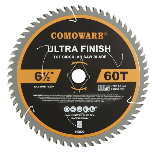 COMOWARE 6 1/2' 60T ATB Circular Saw Blade