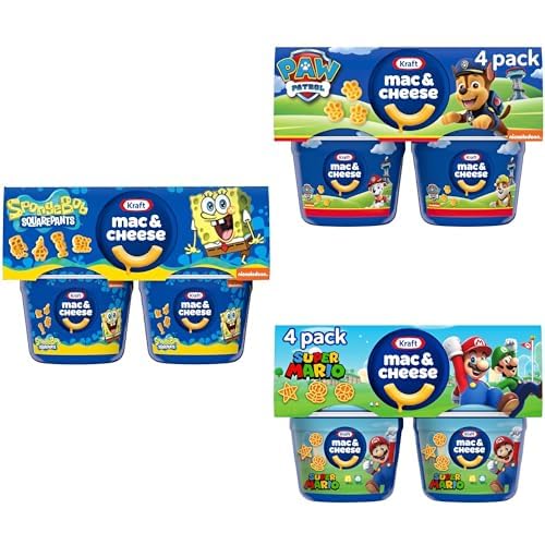 Kraft Mac & Cheese Cups Shapes Variety Pack (12 Total