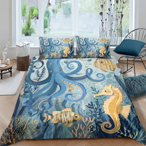 Microfibre résistante 3 pièces ocean creatures pour éliminer la corvée de repassage - 2