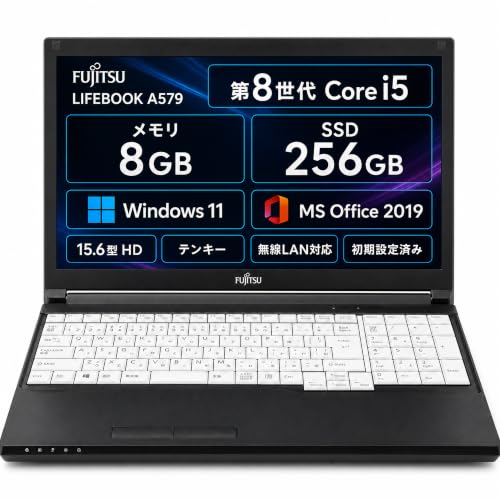 S306 Fujitsuノートパソコンi5 SSD高速Windows11オフィス Amazon.co.jp: 【整備済み品】富士通 LIFEBOOK A579 15.6型ノートPC/第