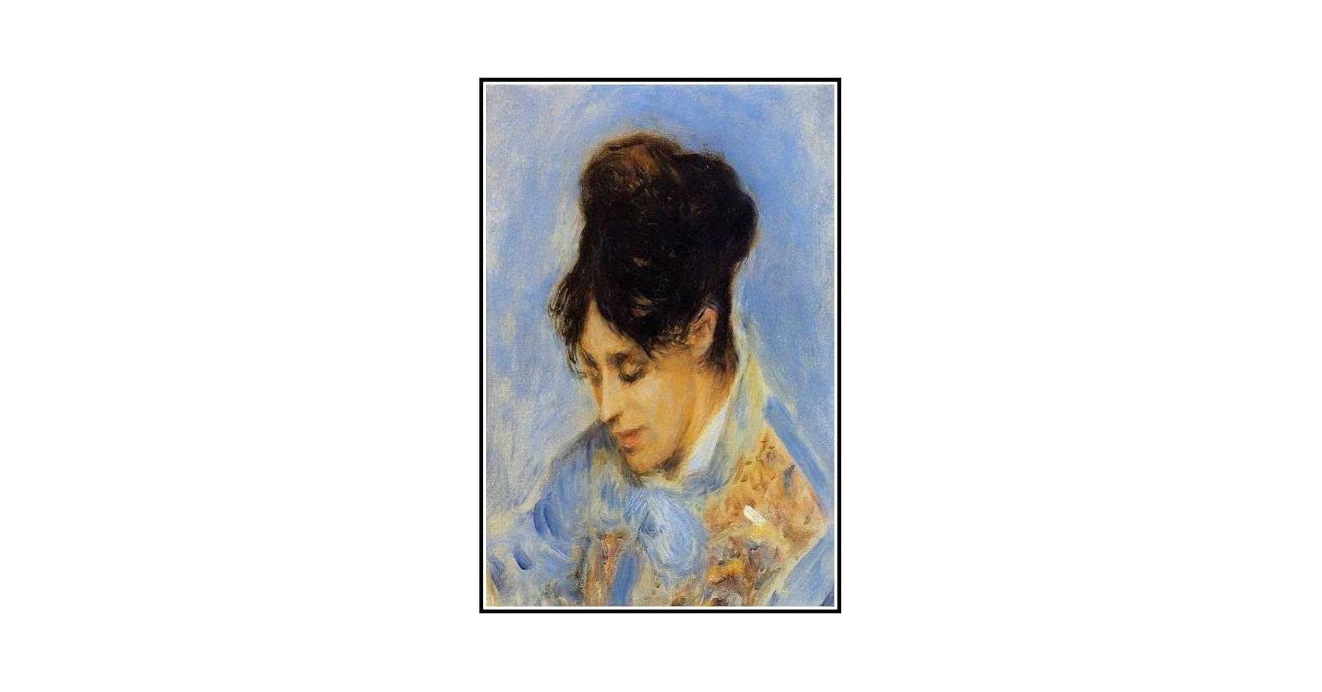 ピエール＝オーギュスト・ルノワール、【モネ夫人像】 ルノワール「モネ夫人の肖像（読書するクロード・モネ夫人