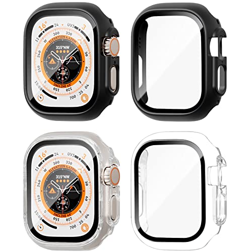 colaxuyi y2Zbgz Apple Watch Ultra p P[X 49mm ̌^ Sʕی AbvEHb`Eg Jo[ LYh~ ܂Ȃ }bg tȒP y wh~ ^ V[Yultra یtB ubN+N