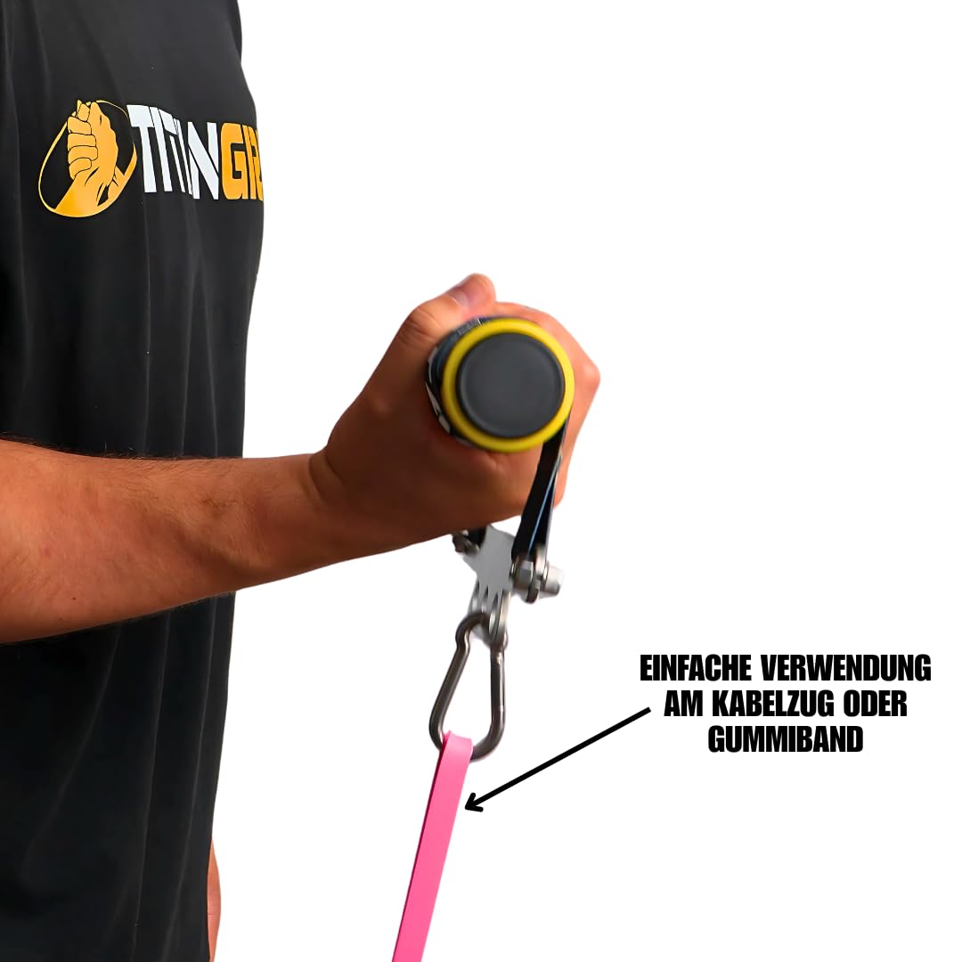 Wrist Wrench Wrist Roller | Finger & Handtrainer, Avambraccio per cavo | Armwrestling, bodybuilding, fisioterapia