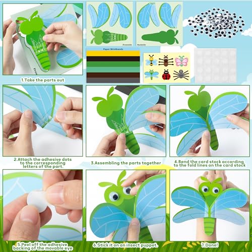Watinc CA-WT-HAND PUPPET INSECT-24P Spring Insects Hand Puppet Crafts thumb #3