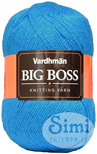 Image of Bigboss Froji 200 GMS Wool Ball Hand Knitting Wool /Art Craft Soft Fingering Crochet Hook Yarn, Needle Knitting Yarn Thread Dyed-U Art-AAE