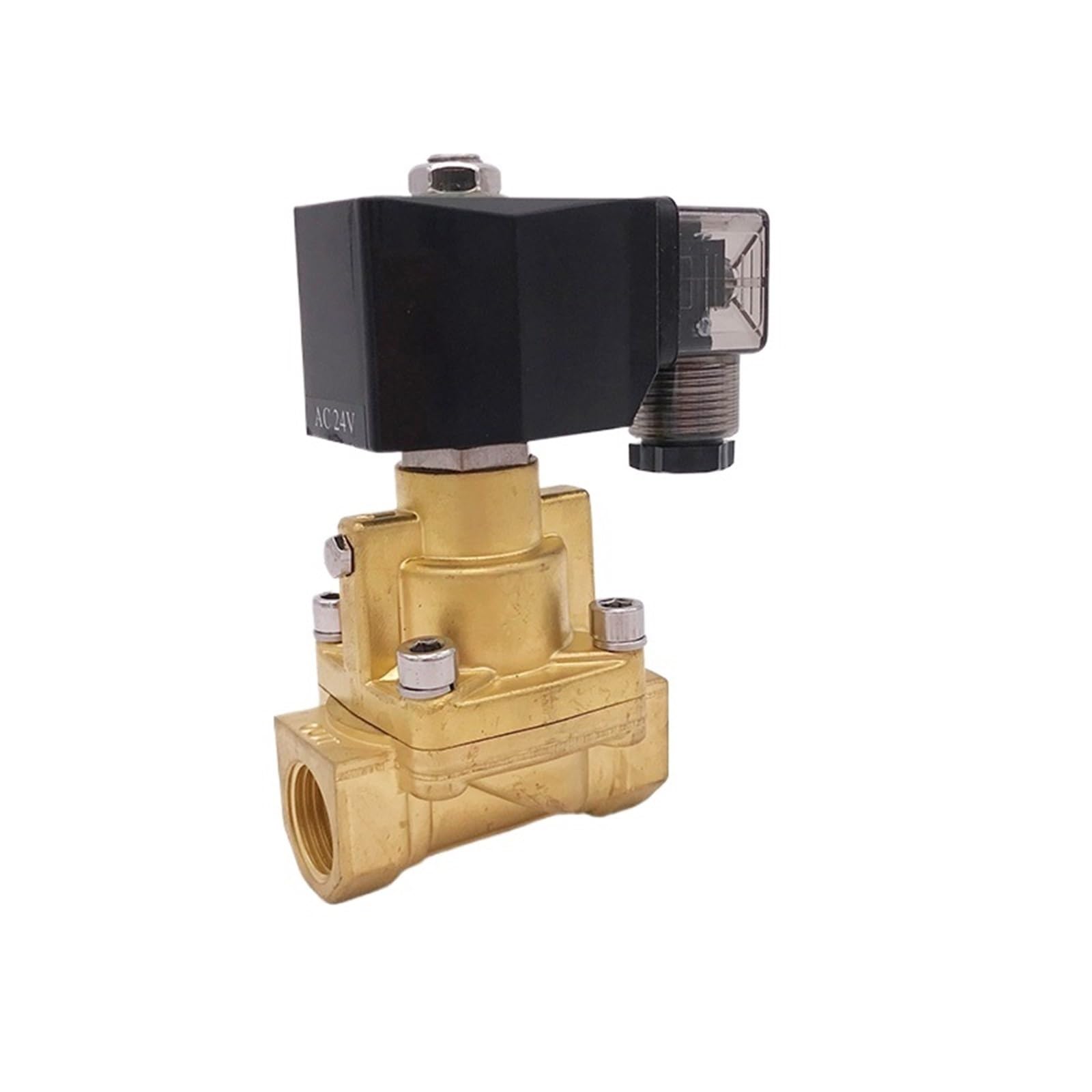 Coasddrld Ac110v Brass 2 Way Solenoid Valve G3/4" Dc24v Orifice 20Mm Normal Close(Ac110v)