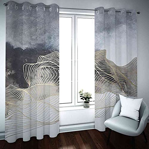 Rideaux isolant et phonique contre le froid et le bruit salon 200x214