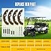 Golf Cart Brake Shoes Pads & Spring Kit Assembly Fits EZGO TXT/Medalist 1997-2008, Workhorse 800/ST350 Gas 1996-2012, Yamaha G2-G22 Electric/Gas, Replace OEM 27943G01 27944G01 70795G01 JN6-F5331-01-00
