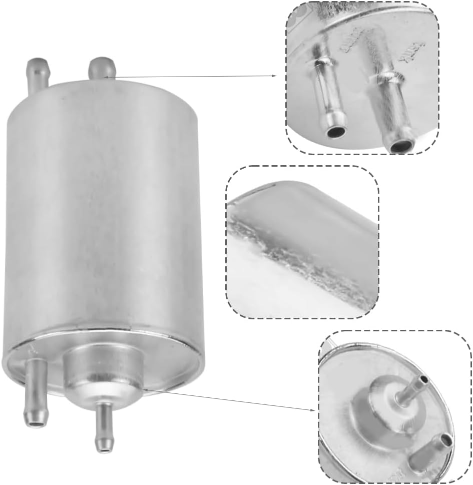 Fuel Filter, Inline Fuel Filter, Engine Protection, Compatible with Mercedes Benz C230 2002-2007, Mercedes Benz S430 S500 2000-2006, Replaces 0024776401, 24773001