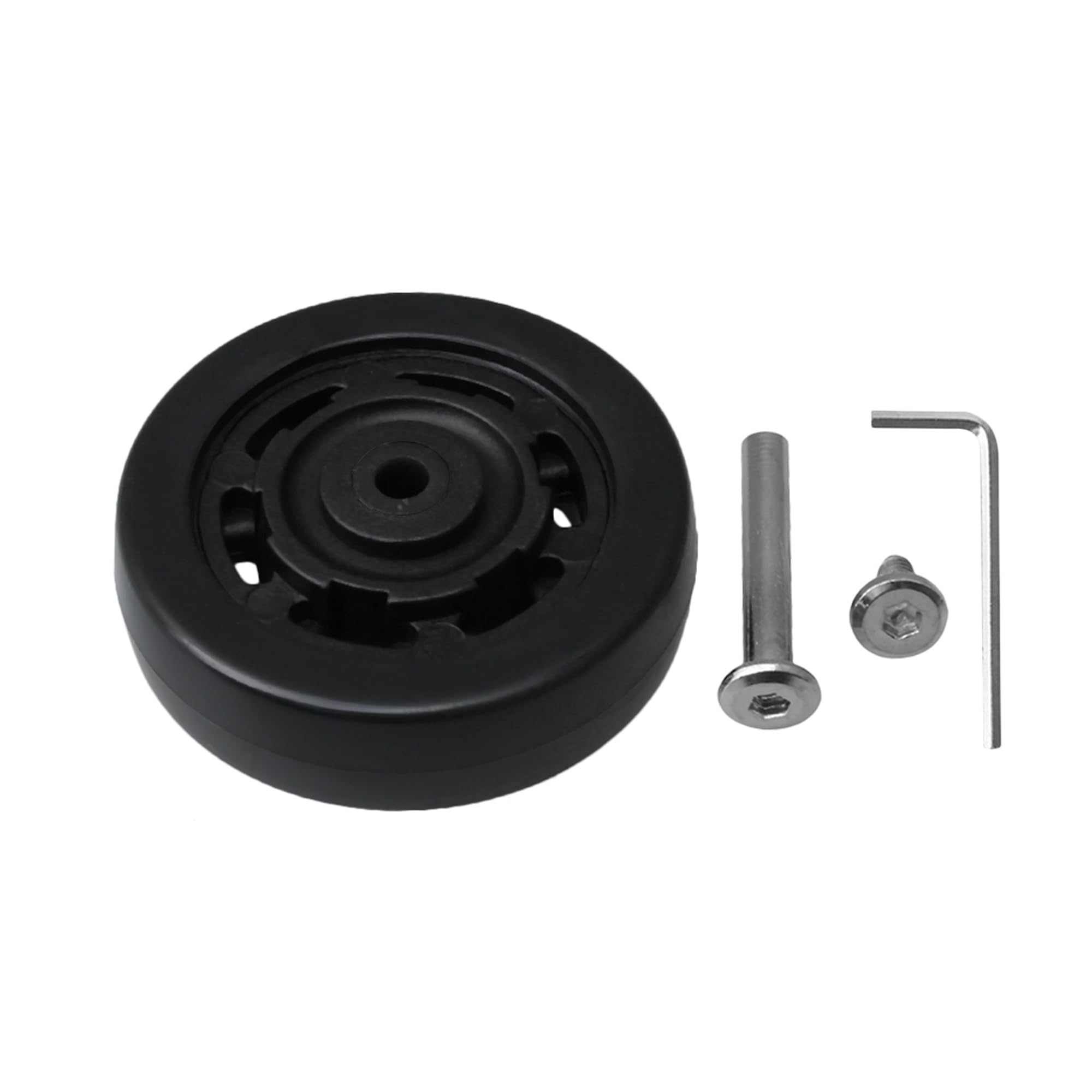 Roues de rechange pour valises 65mm avec capacité de charge 50kg en noir