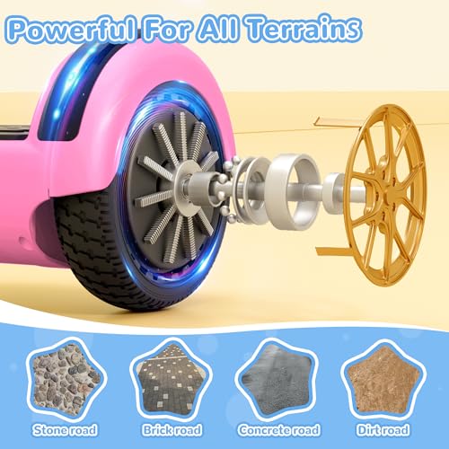 Image of SISIGAD Scooter, 6.5 inch Flash Wheels & Corlorful LED Lights, All for Girls Boys Kids Ages 6+