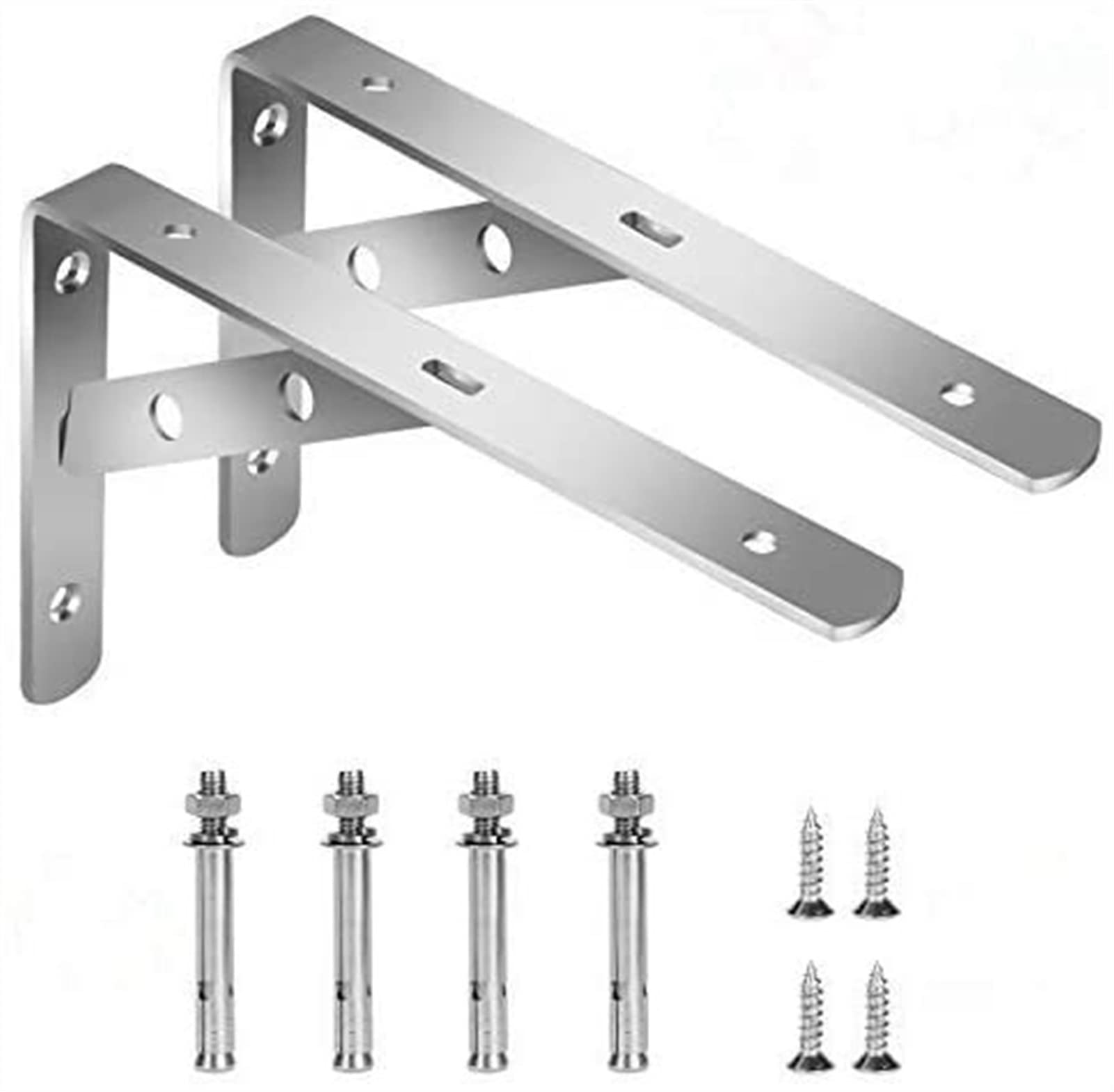 10stuks Rvs Beugels Voor Planken Eenvoudige Installatie Clips Voor