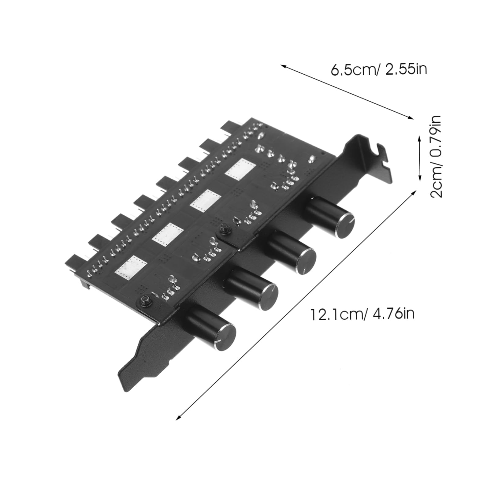 Gatuida 5stücke Fan Hub Pin Pc Lüfterverteilungsadapter Mit Stufenloser Geschwindigkeitsregelung Einfache Installation Und Präzise Luftstromkontrolle Für Optimale Kühlung Im Pc
