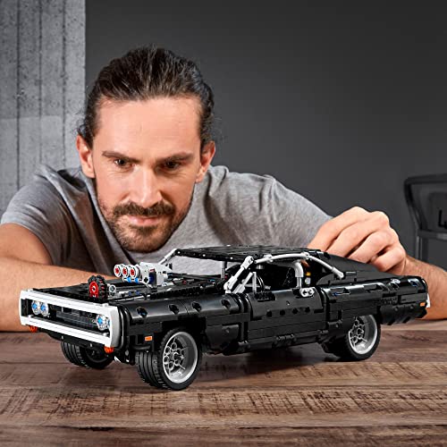 Image of LEGO Technic Fast & Furious Dom's Dodge Charger 42111 Race Car Building Set, New 2020 (1,077 Pieces)