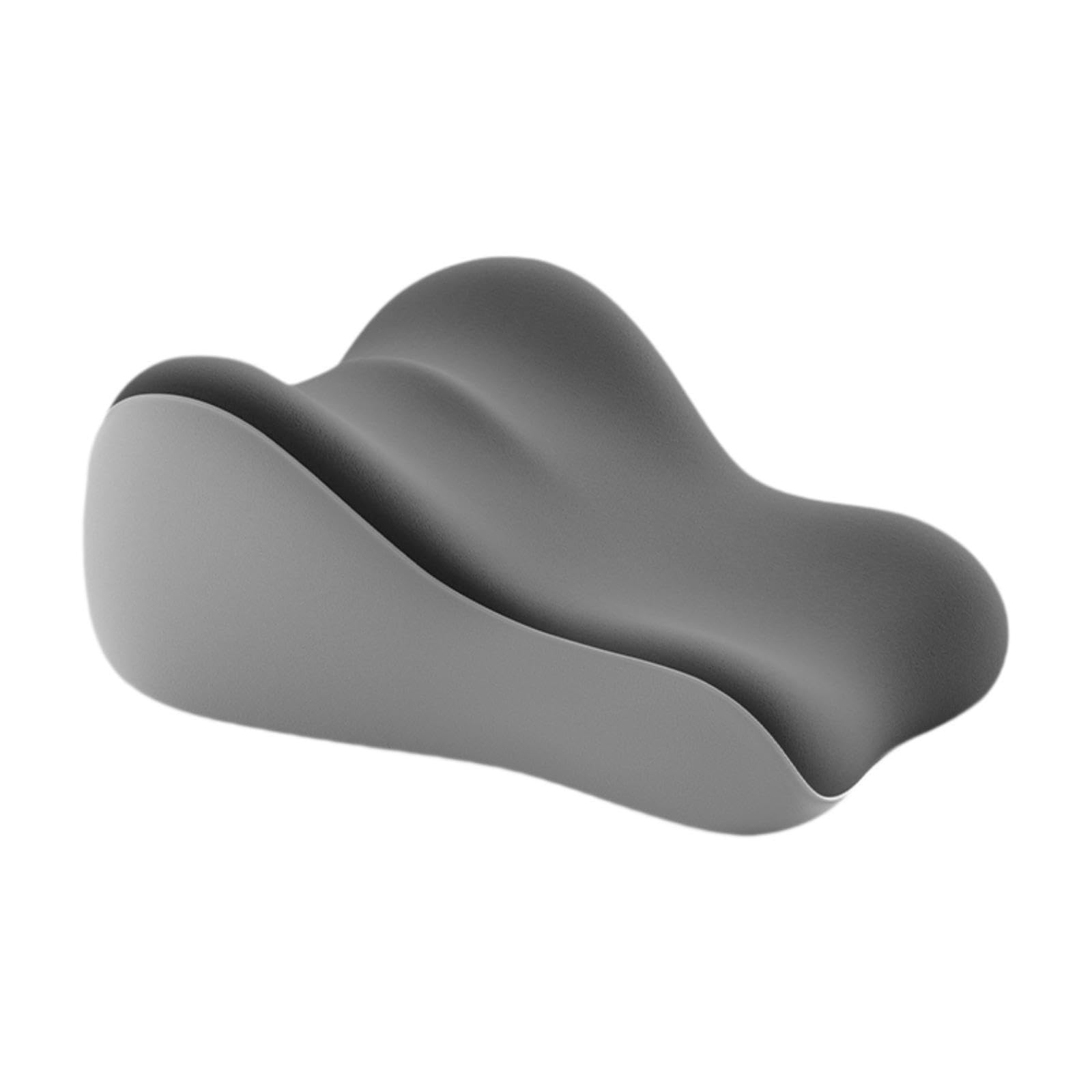 Almohada Ergonómica de Lectura para Cama, Diseñada para La Comodidad de Las Piernas, Gris, Individual