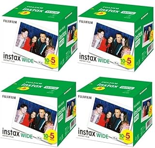 富士フイルム インスタントカラーフィルム Instax Wide 5パック×4 （200枚分）