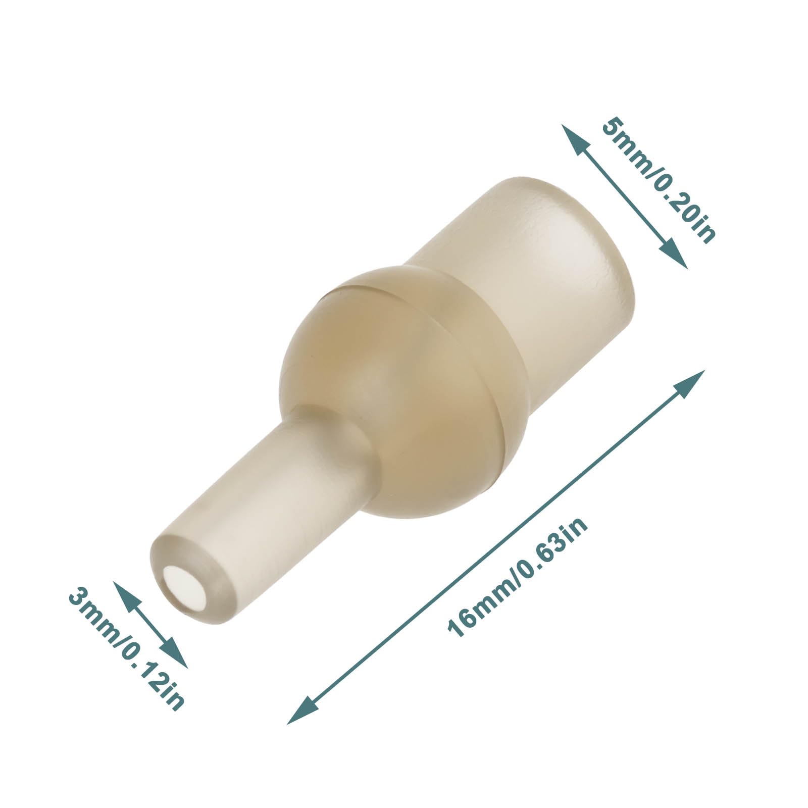 50 Cuentas de Tope de Tulipán de Goma para Pesca de Carpas 16 Mm Compatibles con Aparejos de Pesca de Carpas para Eslabones Giratorios