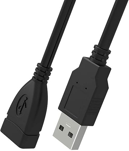 Cable de carga USB macho a hembra de 3.3 pies para JLab Go AiPopSport, JLab Epic Air ANCSport ANC, JLab JBuds AirSportEjecutivePlay GamingANC