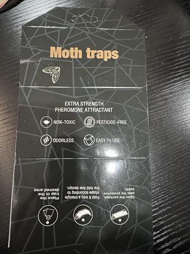 How to Get Rid of Moths in Kitchen，Pantry Moth Traps for House Indoor，Easy to Use & Long-Lasting - 1