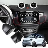 Tumukiw Center Console Storage Box Compatible with Mercedes Benz Smart 453 Fortwo Forfour 2016-2021 ABS Armrest Center Console Handbrake Organizer Tray (Screen Side Box)