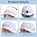 ALTA ANN RIAN ESD Anti-Static Work Cap, Breathable Dustproof Hat for Electronics, Labs & Controlled Environments, Unisex, Reusable, 5 Pack (White)