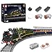 Mould King 12025 Technik Dampfzug Klemmbausteine Set, Lokomotive SNCF 231 Orient Express Ferngesteuerte Eisenbahn Zug, mit LED Beleuchtung Bausteine Spielzeug Set für Erwachsene und Kinder(3898 Stück) Technik günstig Kaufen-Mould King 12025 Technik Dampfzug Klemmbausteine Set, Lokomotive SNCF 231 Orient Express Ferngesteuerte Eisenbahn Zug, mit LED Beleuchtung Bausteine Spielzeug Set für Erwachsene und Kinder(3898 Stück)