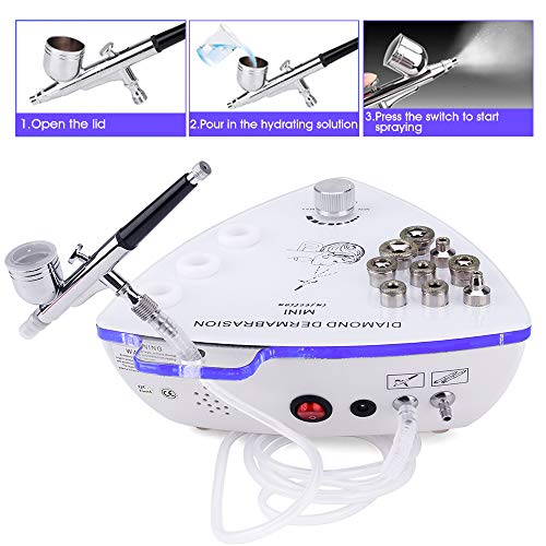 Diamond Microdermabrasion Machine With Spray Gun, Dermabrasion Facial Machine, Professional Microdermabrasion Kit, Hydrafacial Machine, Esthetician Supplies, Upgraded【3-In-1】Beauty Machine #TOP1