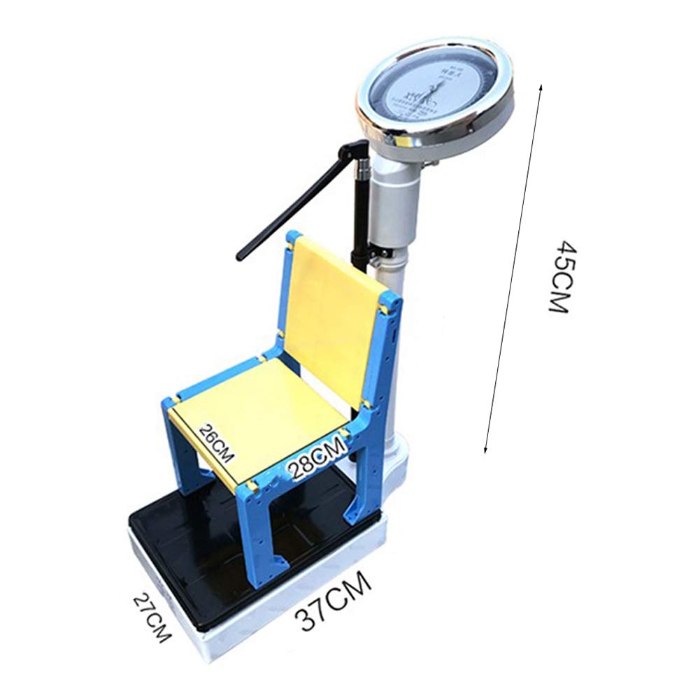 Bathroom Mechanical Scale Professional Height and Weight Oversized Dial, A Health Detector with Chair