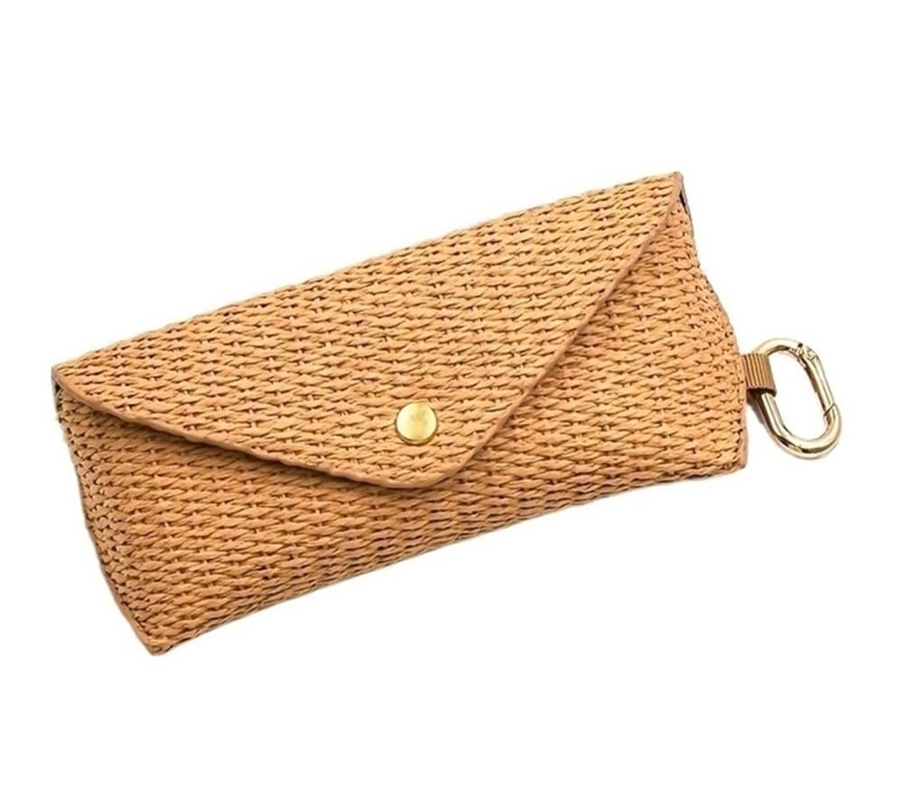 Amibvzhang Fashion Eyeglass Glasses Pouch Soft Protective Storage Travel Accessories Straw Sunglasses Case Hard-shell Bag For Box With