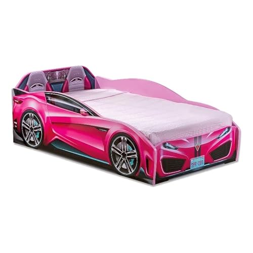 Cilek Spyder Race Car Toddler Bed Frame, Toddler, Pink #TOP2