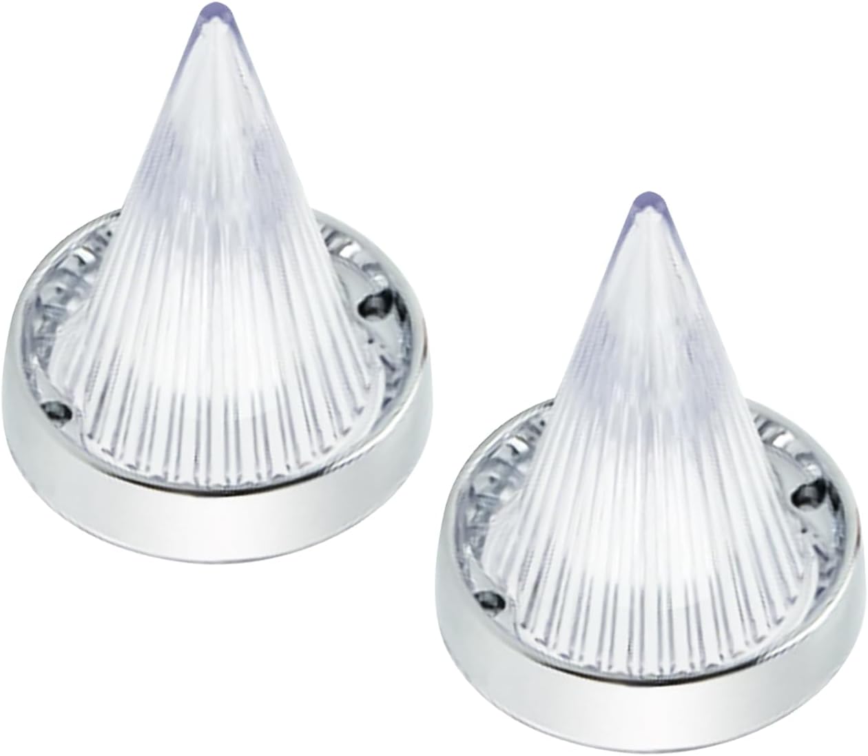 Smoke Bullet Turn Signal Light Lens Cover Fit for Harley Touring Road Glide Road King Electra Glide Tour Glide Heritage with 3-1/4'' Flat Turn Signals,NOT Fit for LED (White 2)