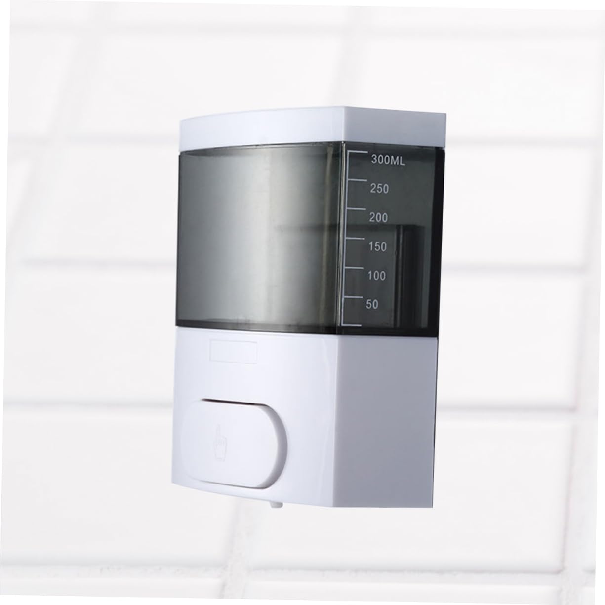 RORPOIR 300ml Wall-Mounted Soap Dispenser Black Refillable Matte Finish for Soap Shampoo